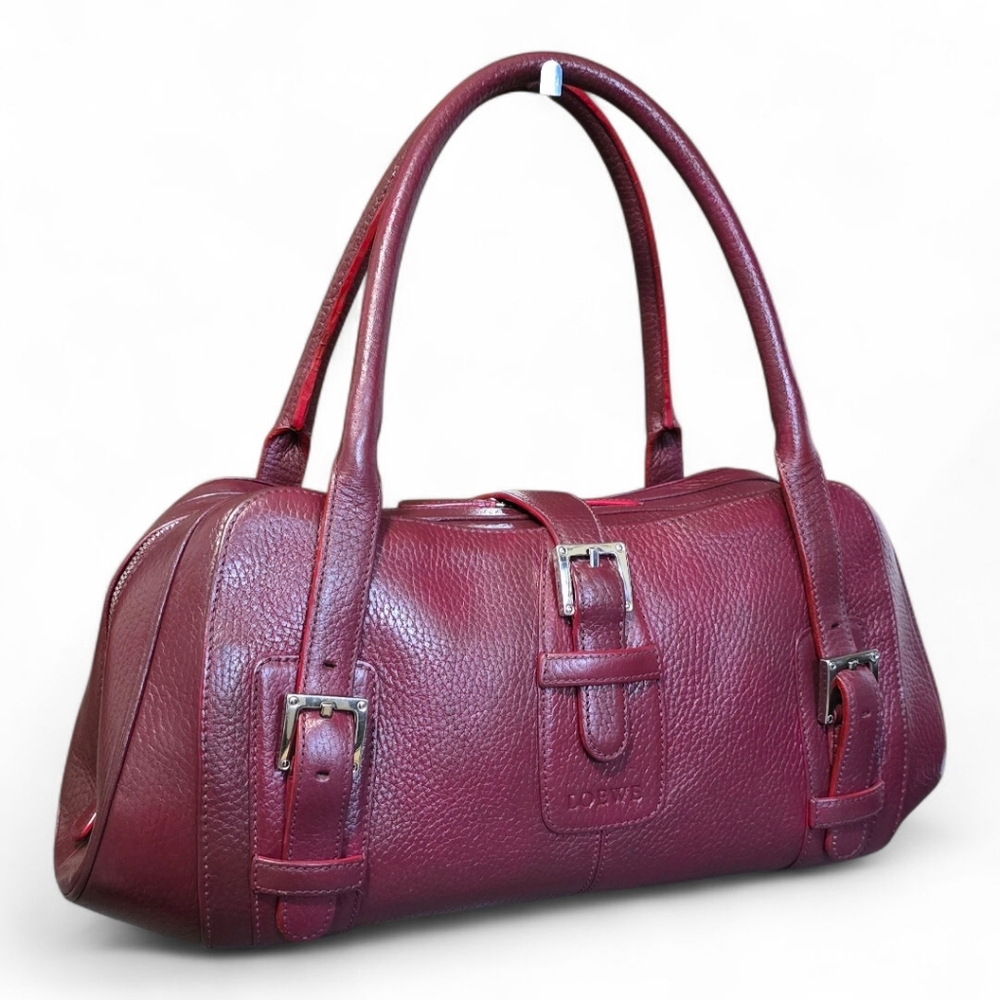 Elegant Loewe Senda Leather Handbag